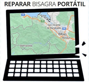 Reparación de bisagras de portátil en Vizcaya