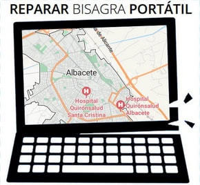 Bisagra ordenador portátil en Albacete