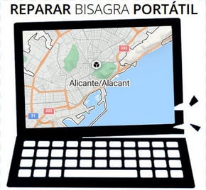 Bisagra ordenador portátil en Alicante