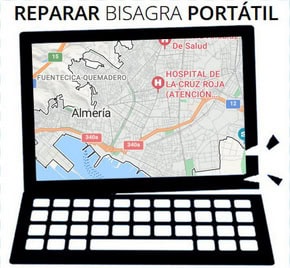 Reparación de bisagras de portátil en Almería