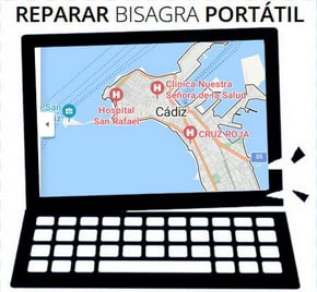 Reparación de bisagras de portátil en Cádiz