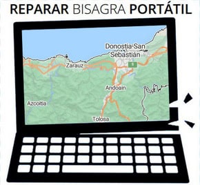 Reparación de bisagras de portátil en Gipuzkoa