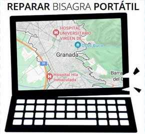 Reparación de bisagras de portátil en Granada