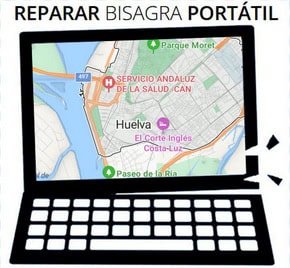 Reparación de bisagras de portátil en Huelva