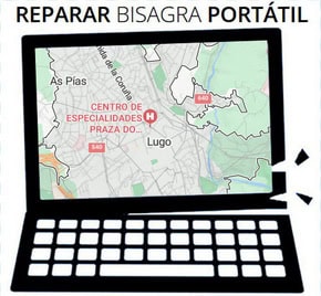 Reparación de bisagras de portátil en Lugo