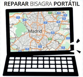 Bisagra ordenador portátil en Madrid