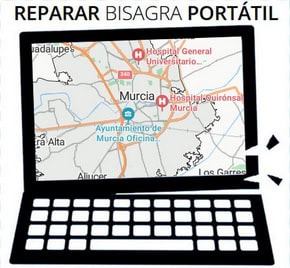 Reparación de bisagras de portátil en Murcia