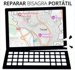 Reparación de bisagras de portátil en Teruel
