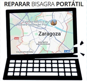 Reparación de bisagras de portátil en Zaragoza